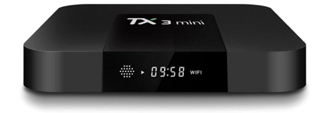 Boîtier Android TX3 Mini, face avant